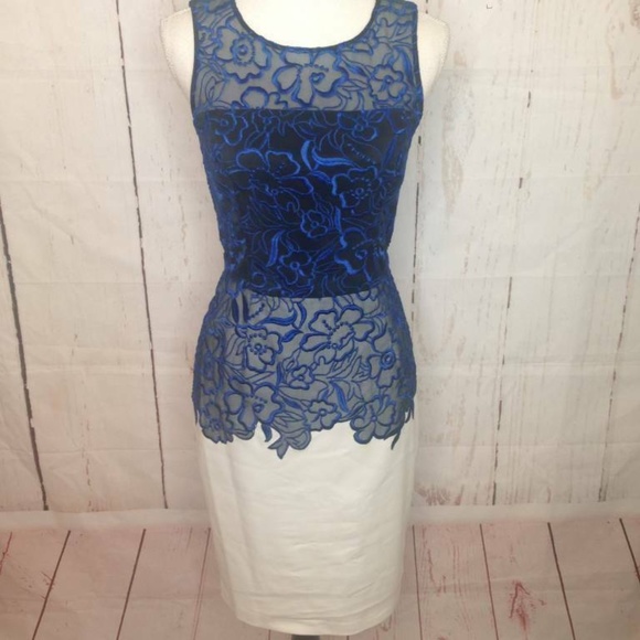 Anthropologie Sachin & Babi Noir Blue White Dress - Picture 2 of 8